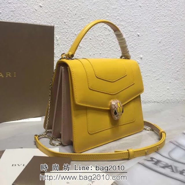 BVLGARI寶格麗 全球限量款 新琺瑯Serpenti三層蛇頭包 可手提肩背 38329 FYD1362